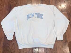 Brandy Melville J.Galt New York Crewneck Sweatshirt Y2K Preppy OS